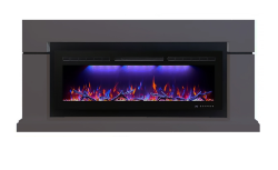 Каминокомплект Interflame Гранд с очагом FreeSpace 40 LED FX QZ графит