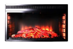 Каминокомплект Interflame Памир сланец с очагом Panoramic 33W LED FX коньячный дуб