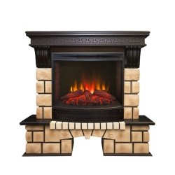 Каминокомплект RealFlame Stone Brick 25/25,5 с очагом Evrika 25,5 LED