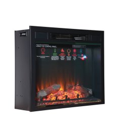 Каминокомплект Interflame Экстер угловой венге с очагом Sirius 30 LED FX Black