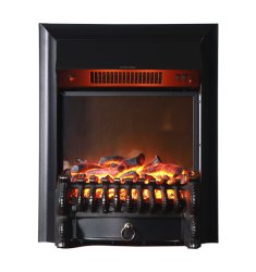 Каминокомплект Interflame Спенсер с очагом Fobos FX M Black бежевый с золотой патиной